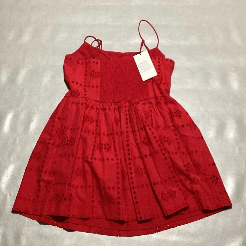 NWT Damson Madder Penelope Mini Red Dress - Picture 3 of 4